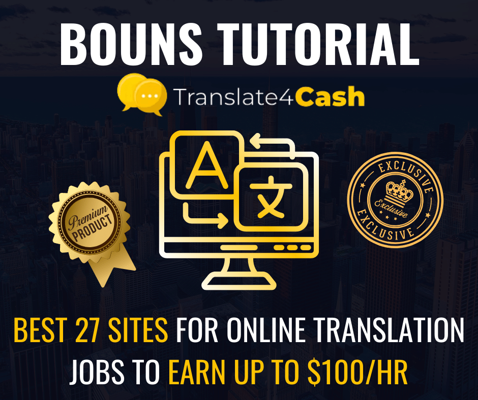 Translate4cash bonuses